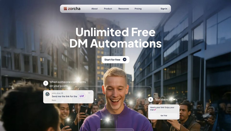 Zorcha official product page, captured October 2, 2026
